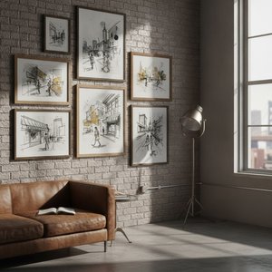 Raw Energy: Why Sketch Studies are the Ultimate Urban Vibe for Your Walls