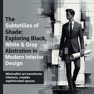 The Subtleties of Shade: Exploring Black, White & Gray Abstraction in Modern Interior Design