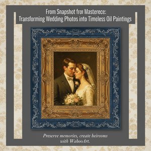 From Snapshot to Masterpiece: Transforming Wedding Photos into Timeless Oil Paintings