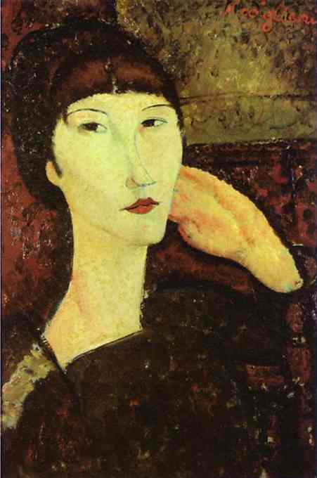 Adrienne (mujer Con Bangs) — Amedeo Modigliani
