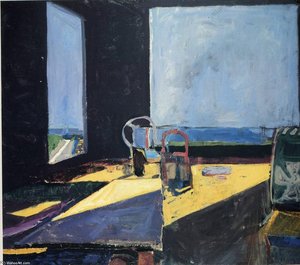 Interior With View Of Ocean — Richard Diebenkorn, Abstract Expressionism