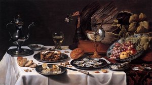 Still-life With Turkey-pie — Pieter Claesz Soutman
