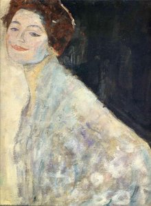 Portrait D'une Dame En Blanc (inachevé) — Gustave Klimt, Symbolism