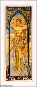 Untitled (4790) — Alphonse Mucha, Art Nouveau