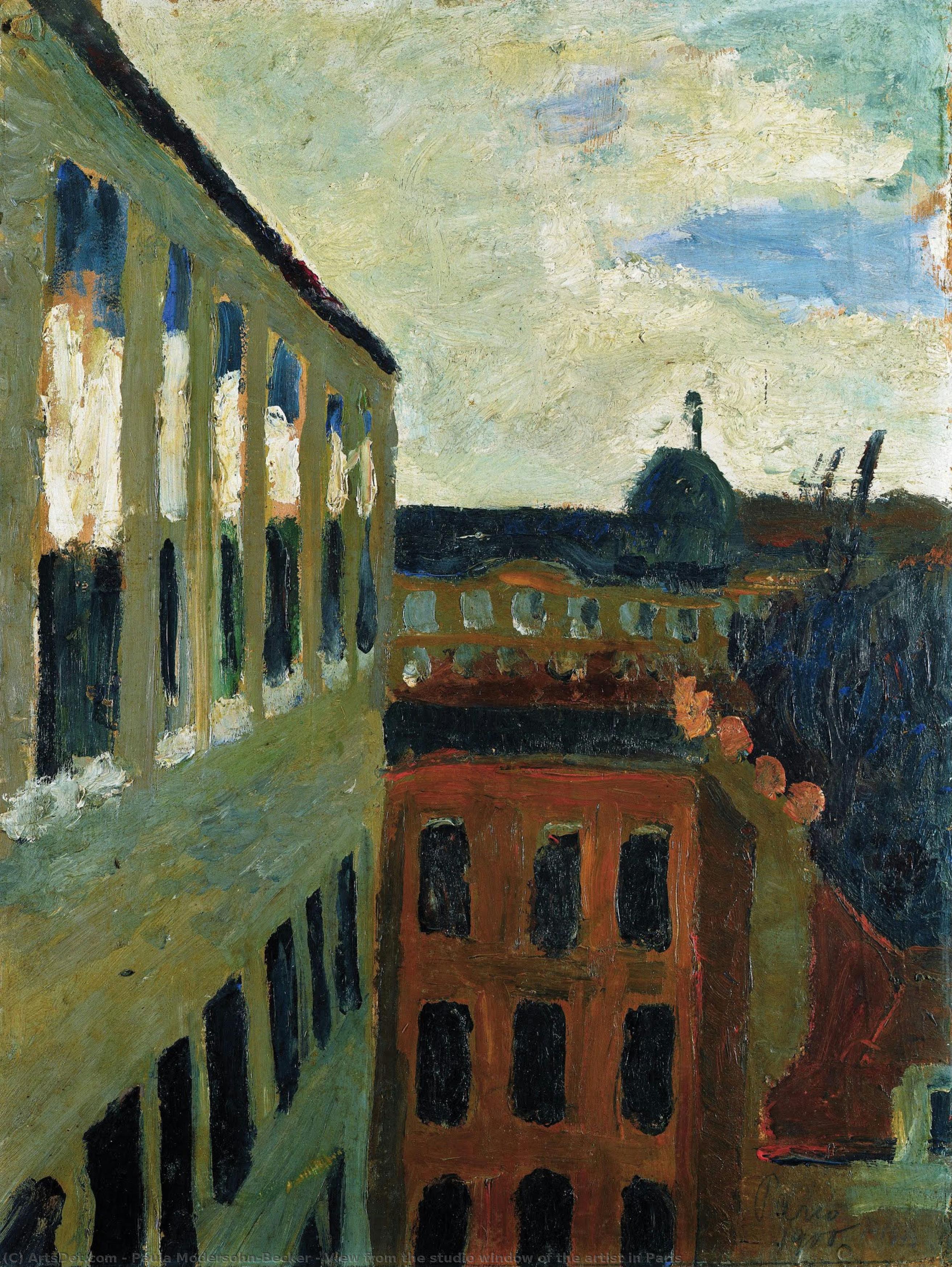 View From The Studio Window Of The Artist In Paris — Paula Modersohn-becker