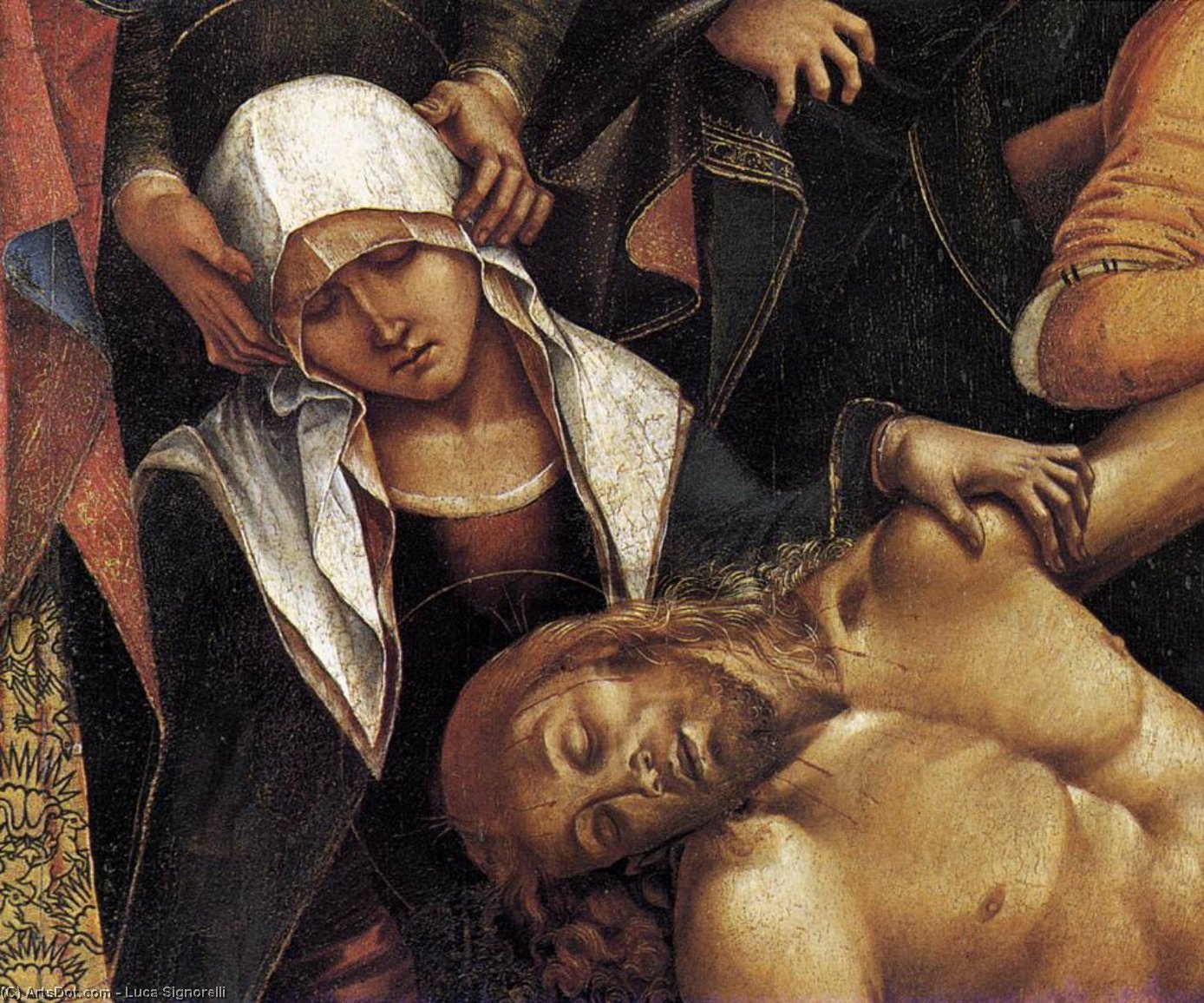 Luca Signorelli Lamentációja Krisztus Mrtéről (detál) — Luca Signorelli