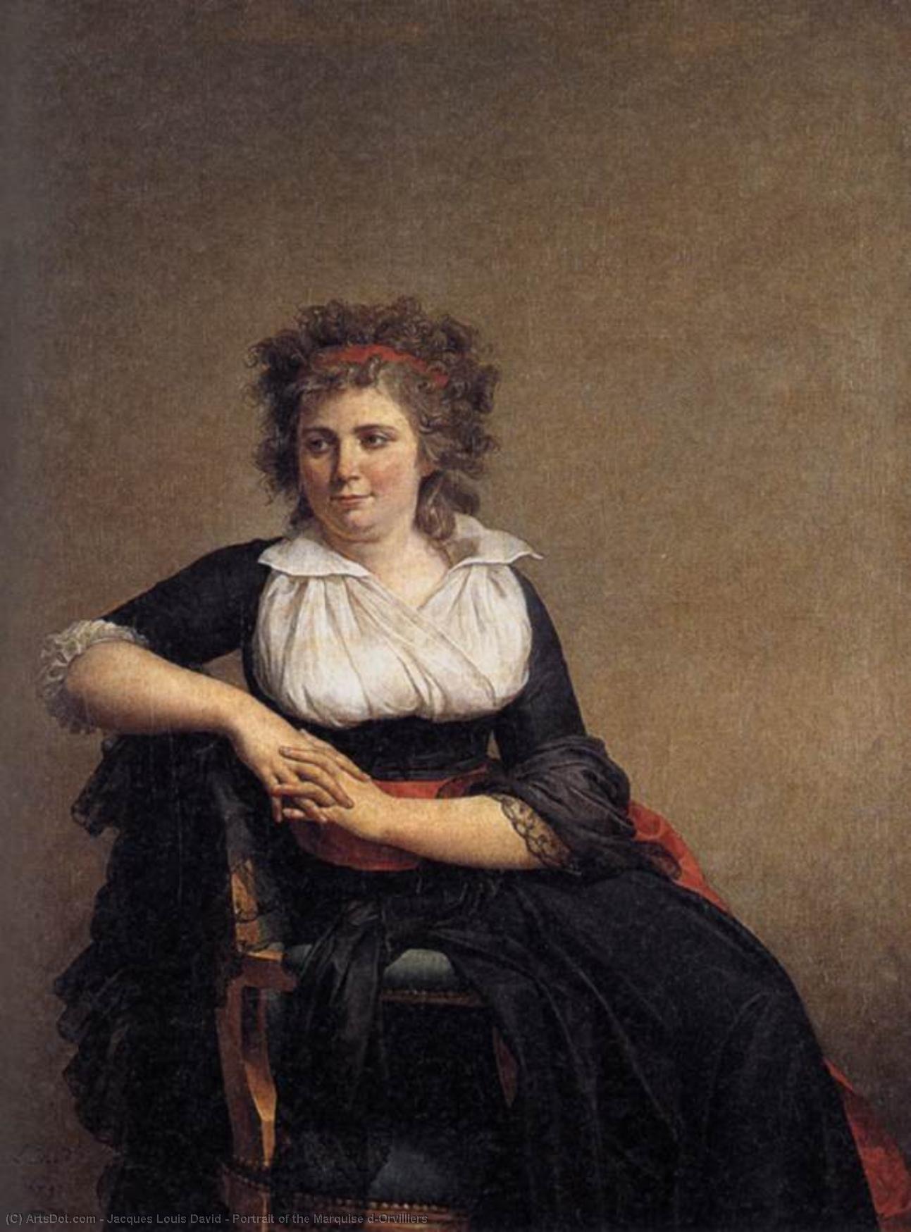 Porträt Der Gräfin Von Orvilliers — Jacques-louis David