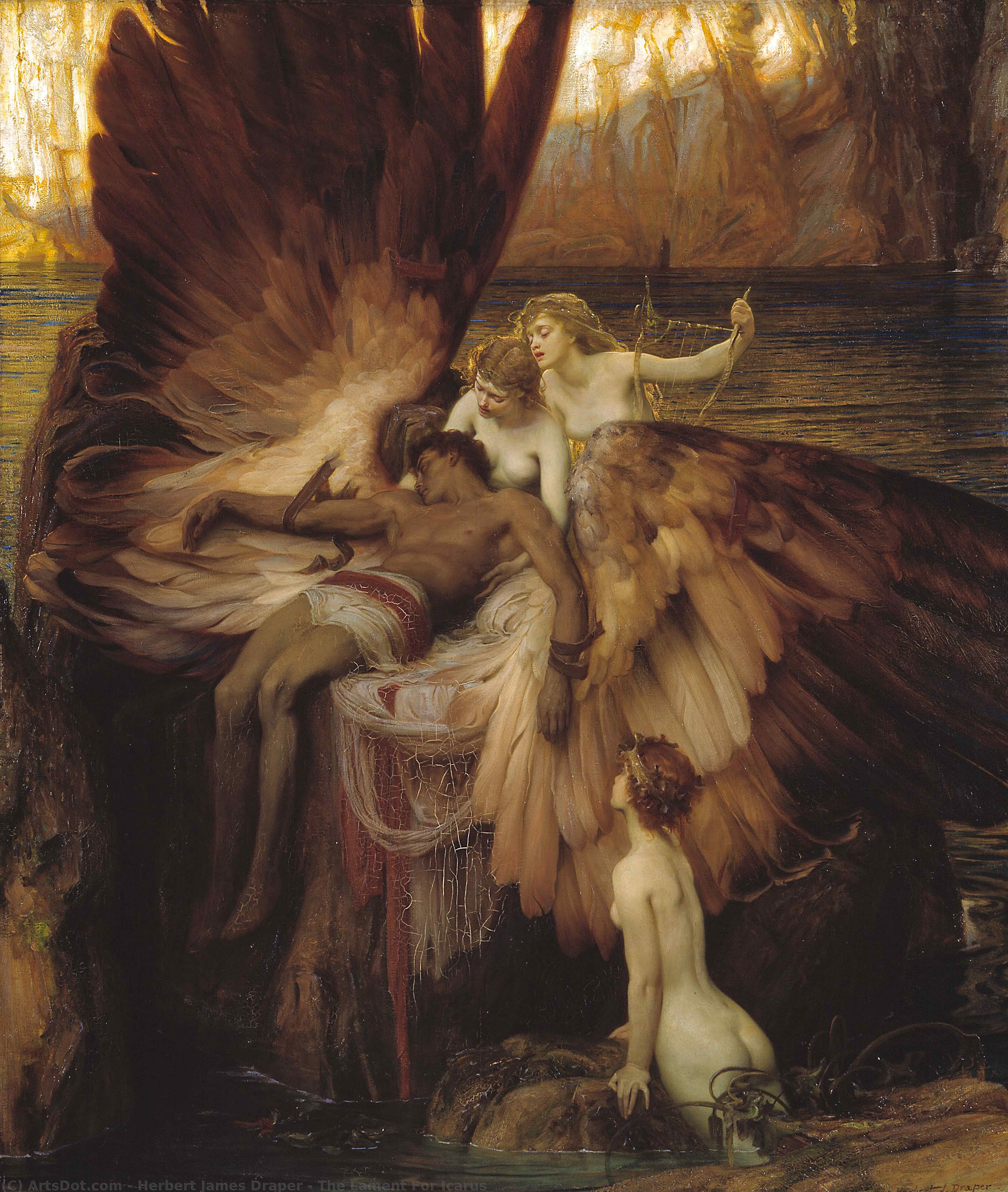 The Lament For Icarus — Herbert James Draper