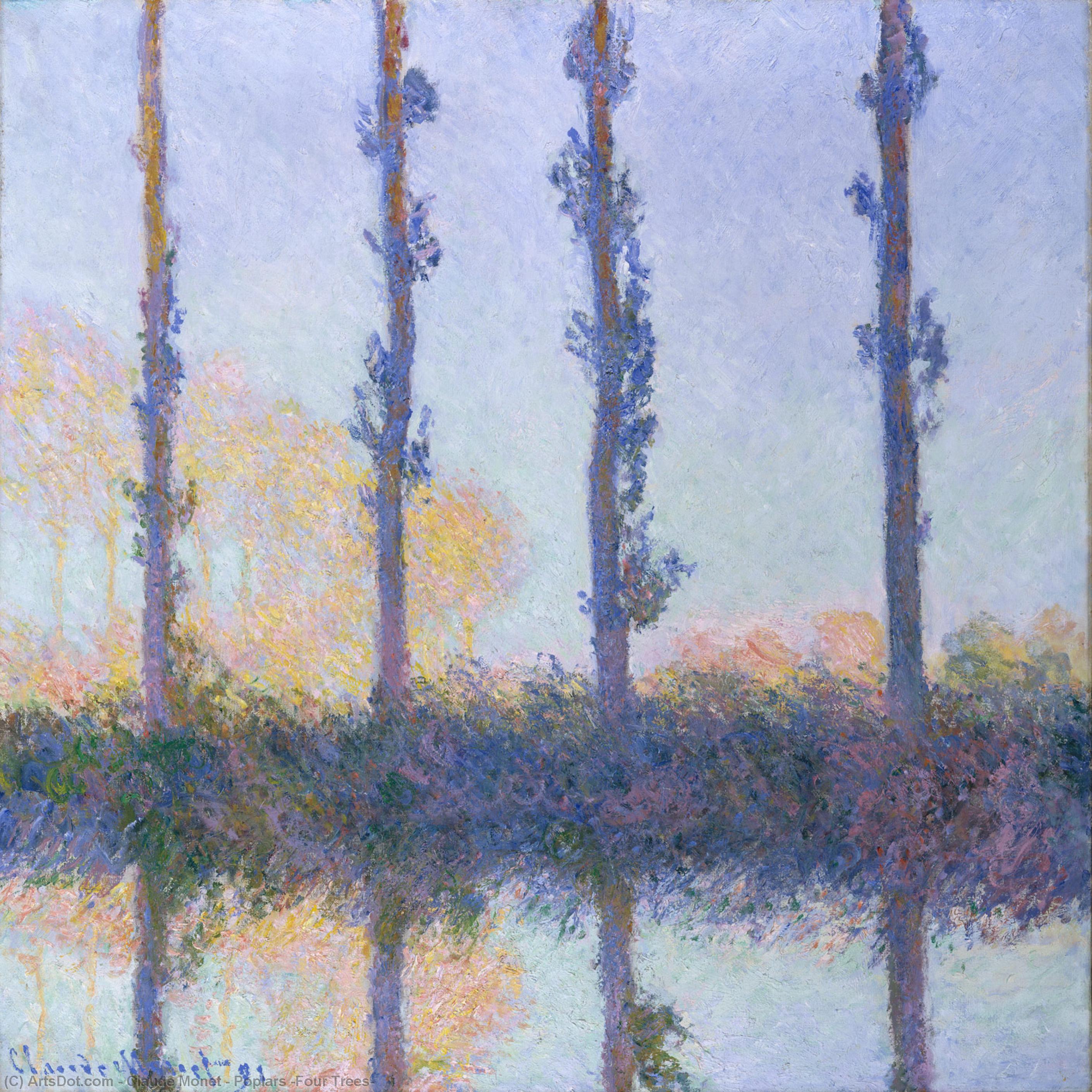 Poplars (four Trees) — Клод Моне