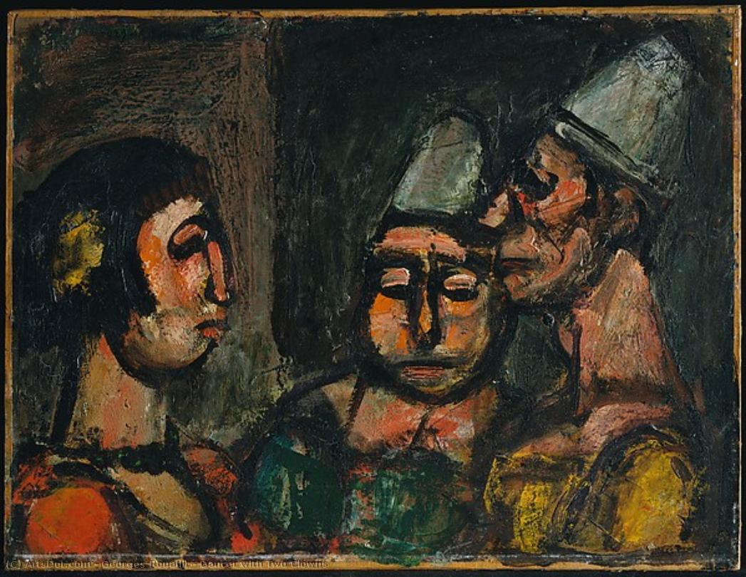 Dancer With Two Clowns — Georges Rouault