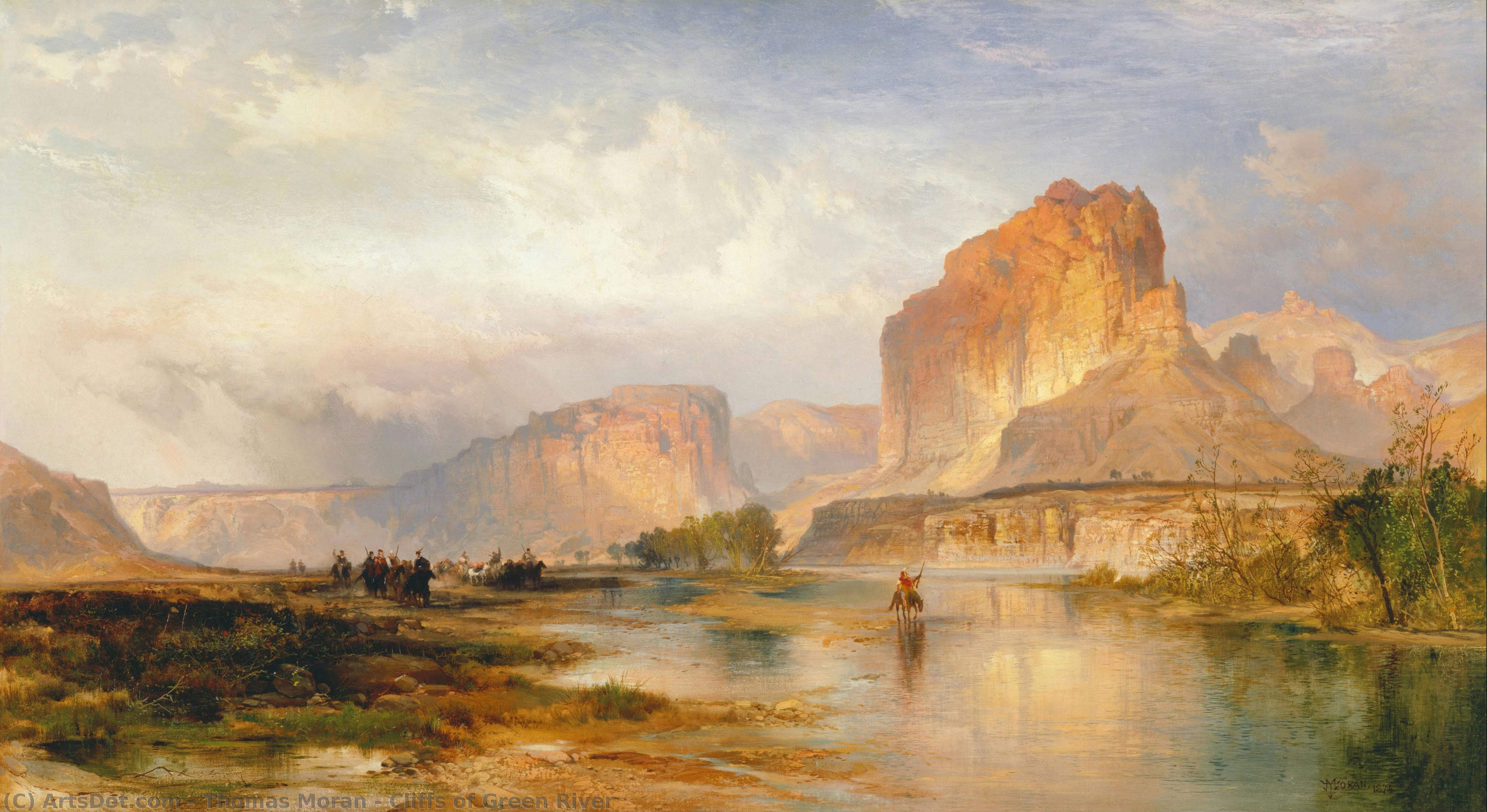 Acantilados Del Green River — Thomas Moran