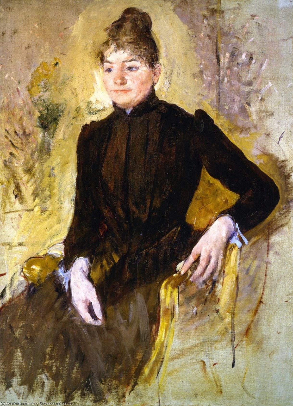 Woman In Black (also Known As Portrait Of A Woman) — Mary Stevenson Cassatt