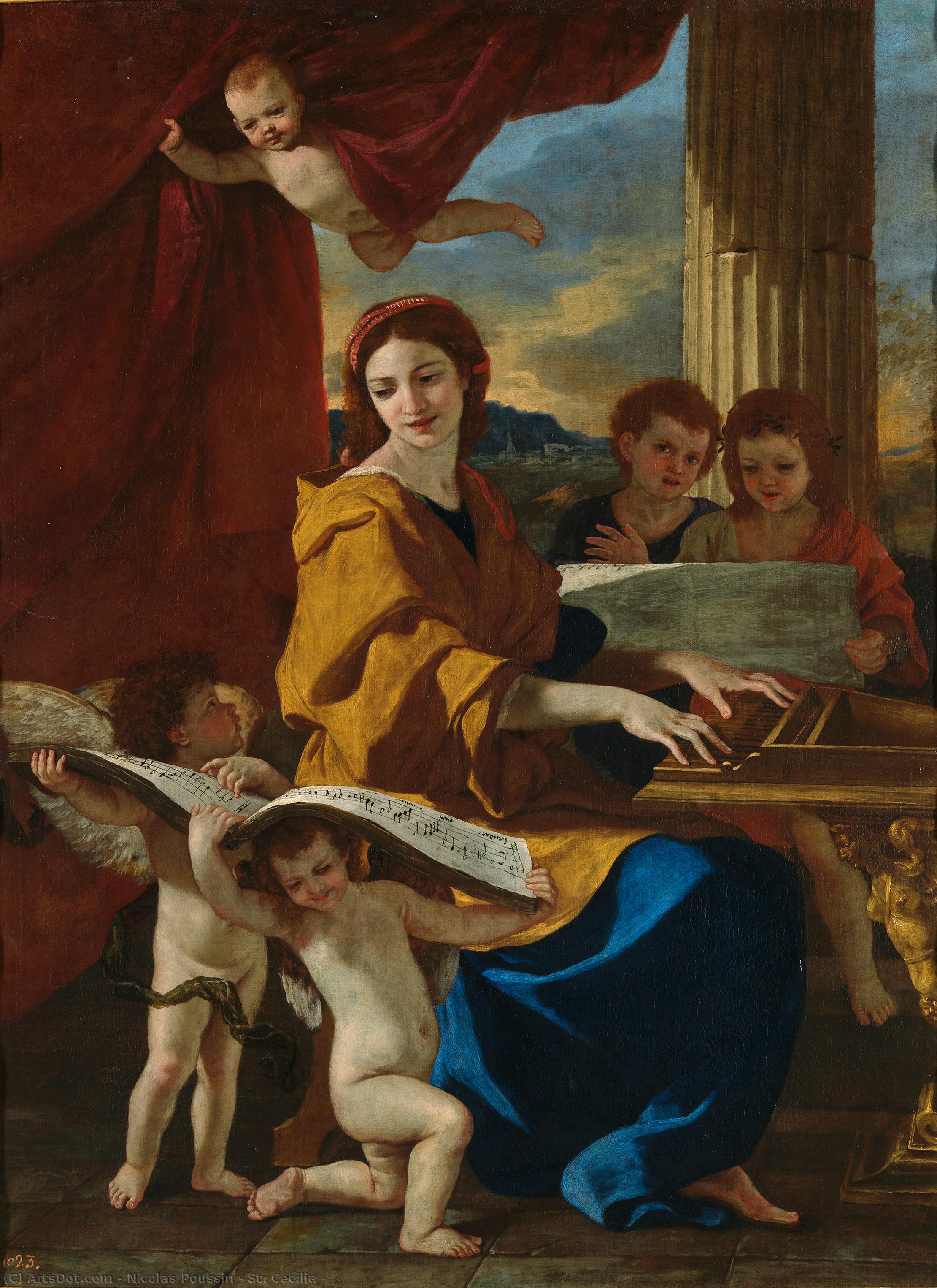 St. Cecilia — Nikolás Poussin