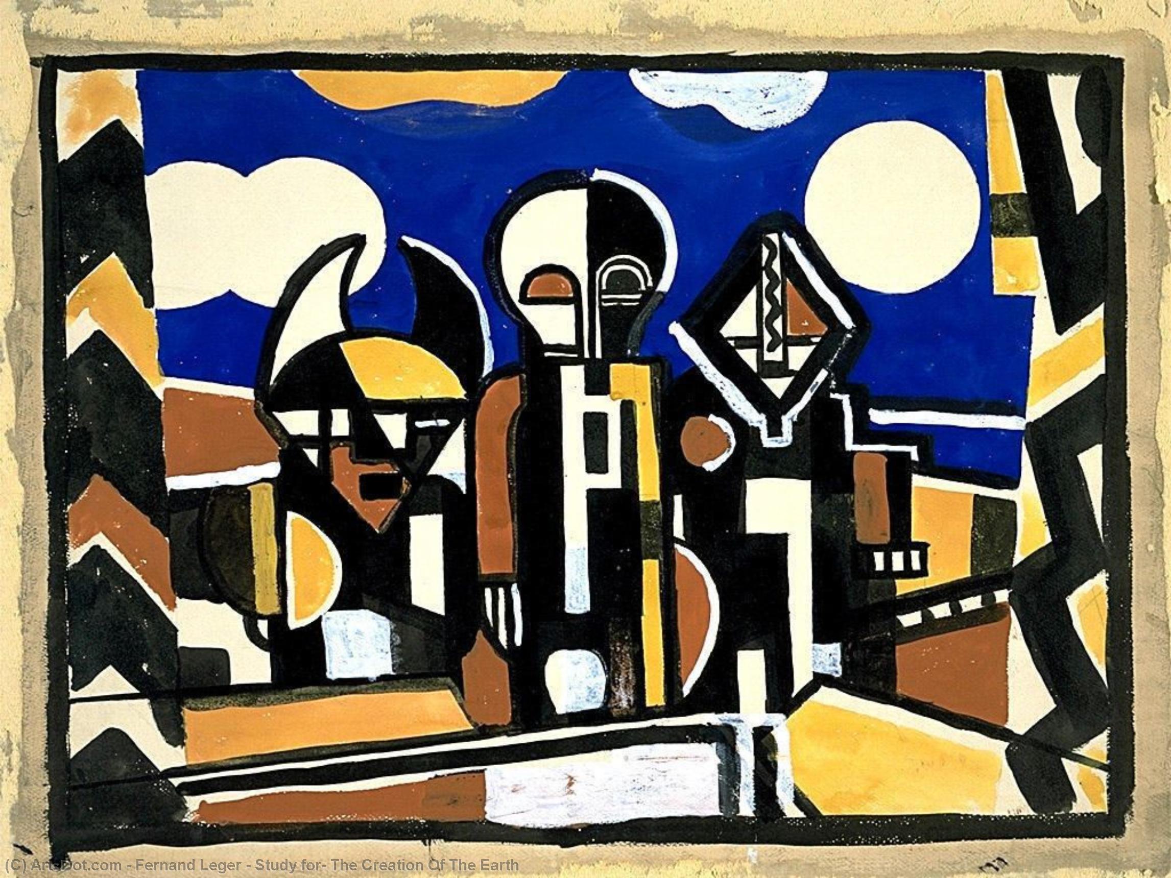Studie Zum Schöpfungsakt Der Erde — Fernand Léger