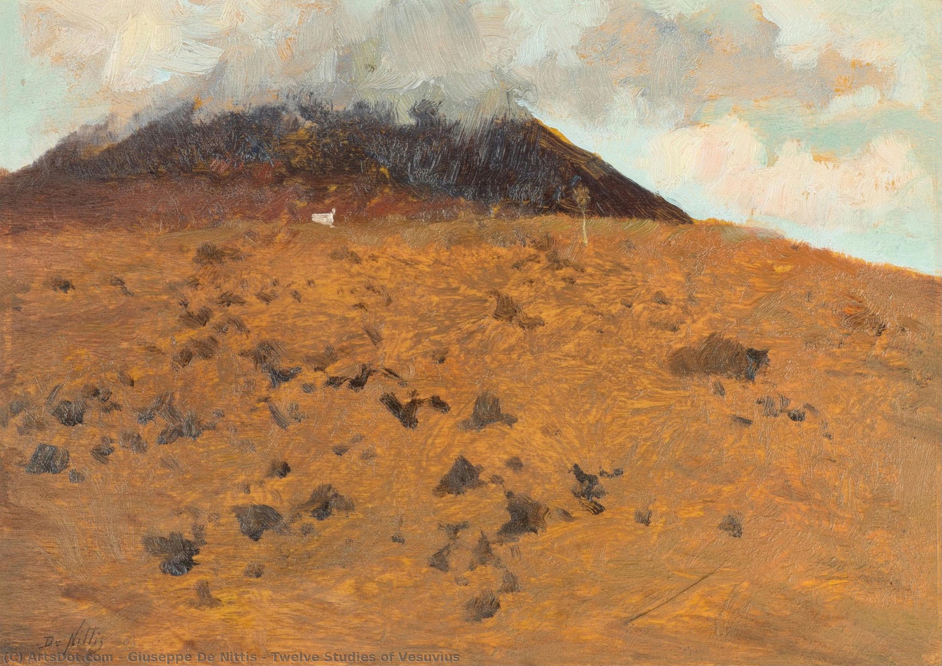 Tolv Studier Af Vesuv — Giuseppe De Nittis
