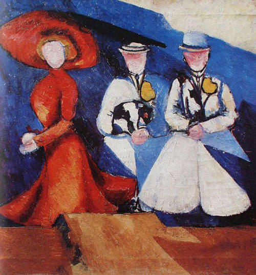 Three Female Figures — Aleksandra Ekster