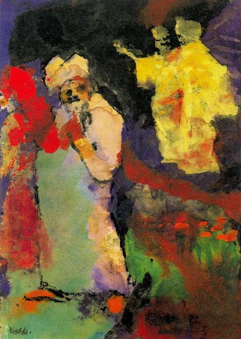 Two Couples (in A Park) — Emile Nolde