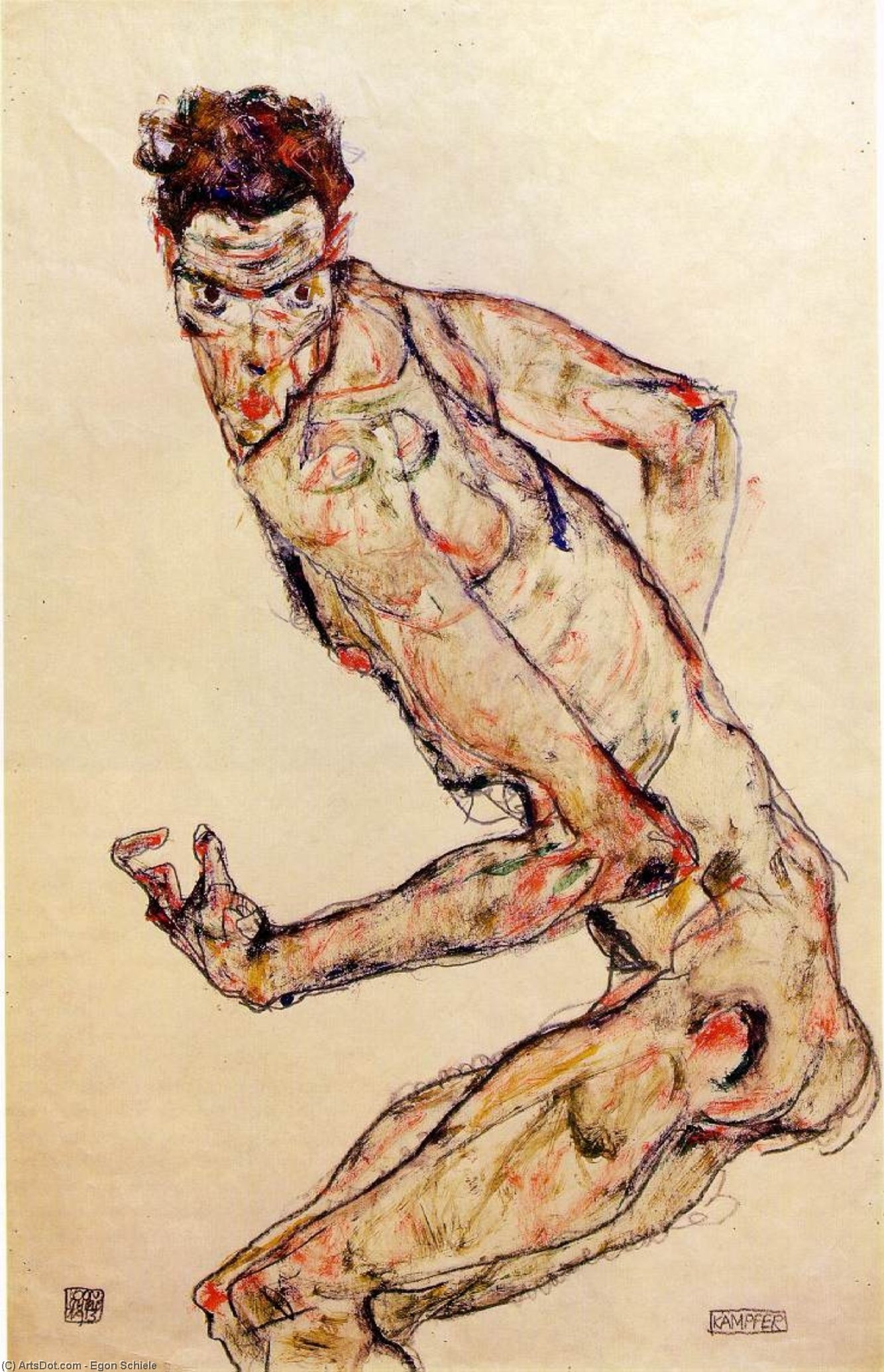 Fighter 1913 — Egon Schiele