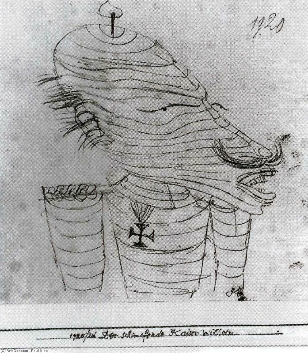 Empereur Guillaume, Jurant — Paul Klee