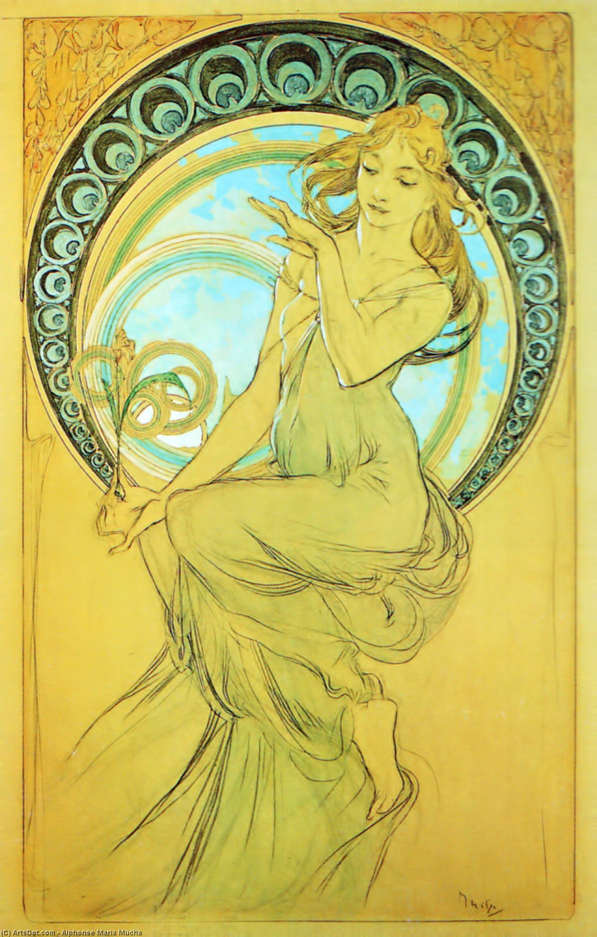 Study For Painting — Alfons Mucha