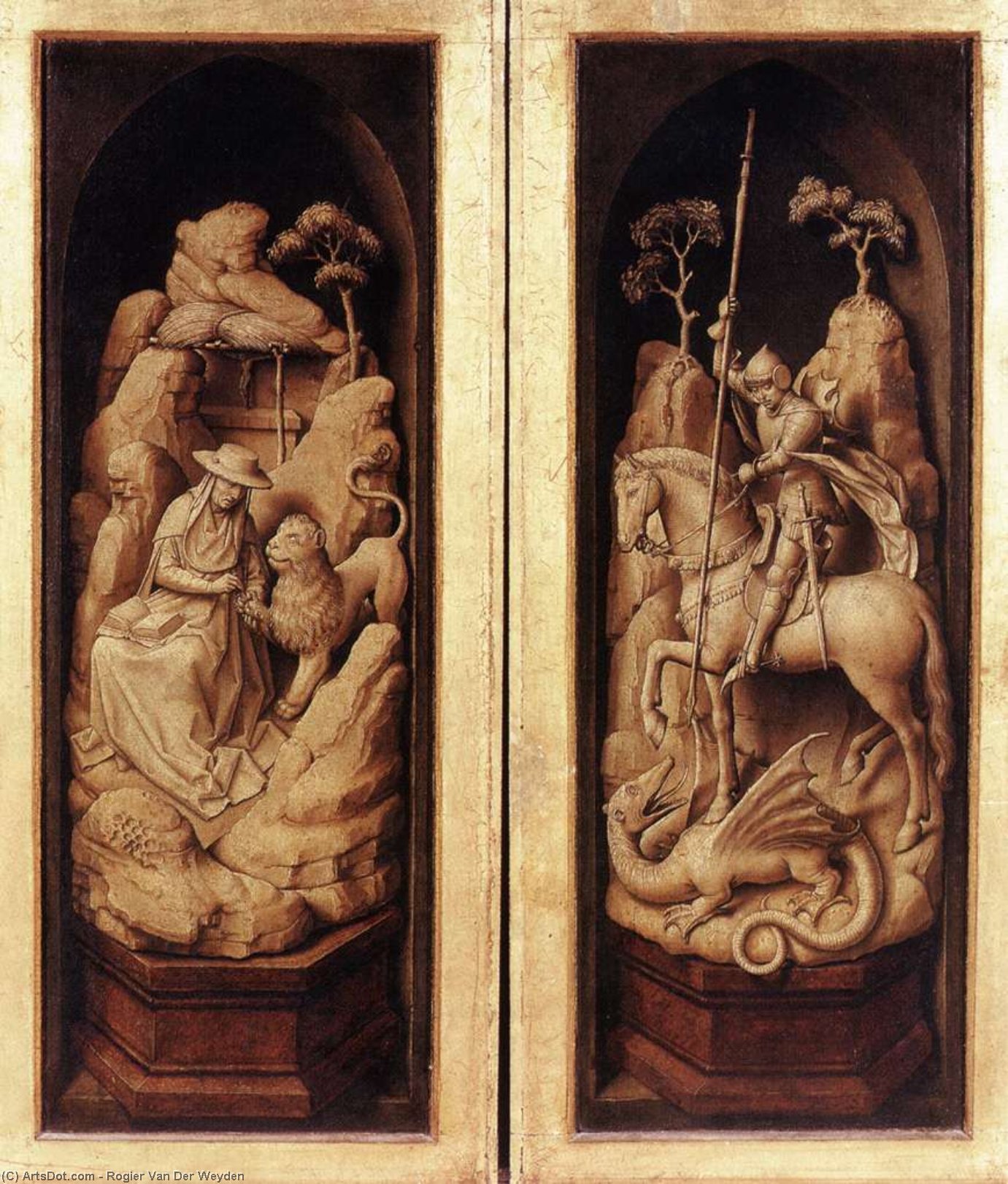 Triptico Di Sforza (esterno) — Rogier Van Der Weyden