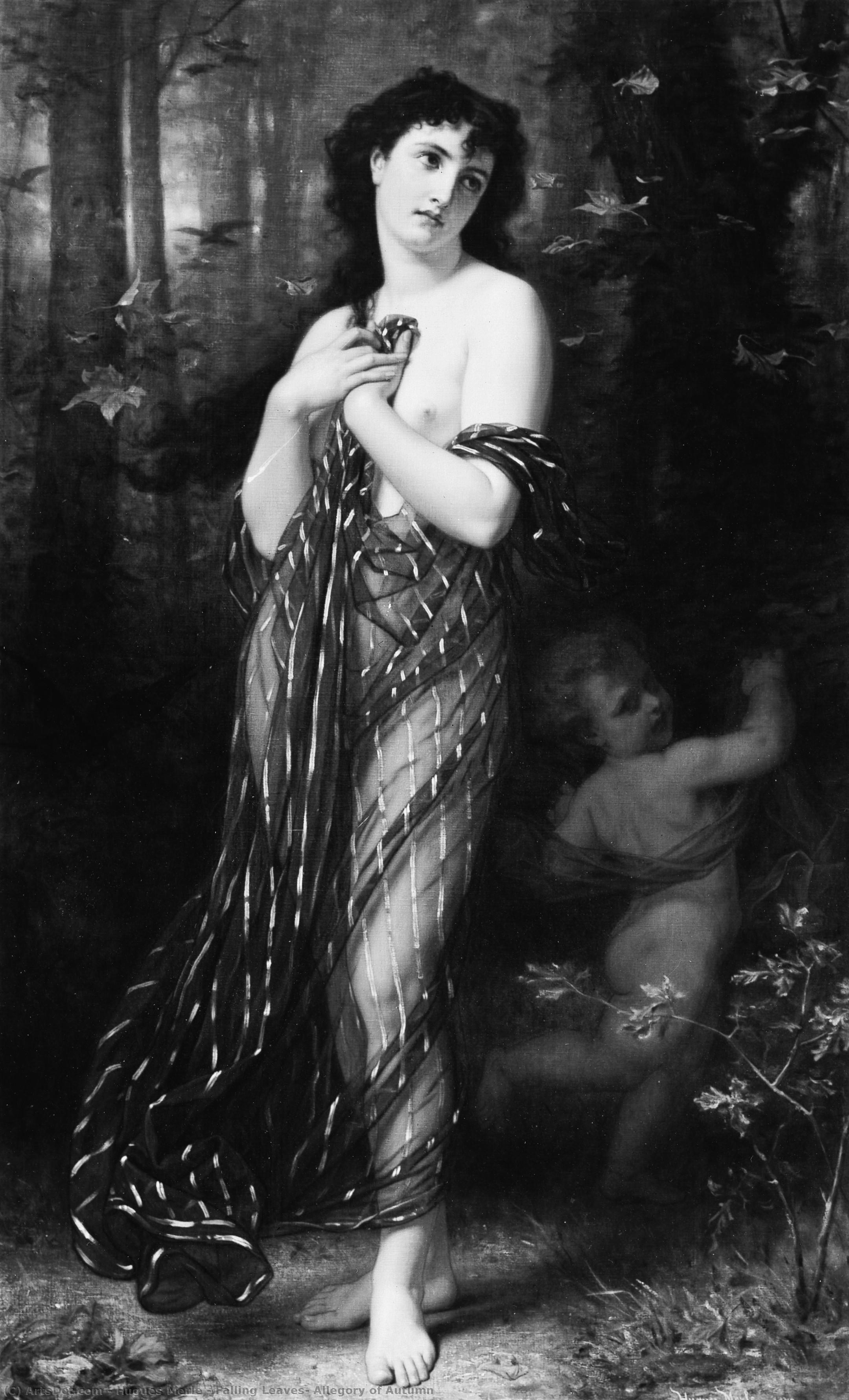 Falling Leaves, Allegory Of Autumn — Hugues Merle
