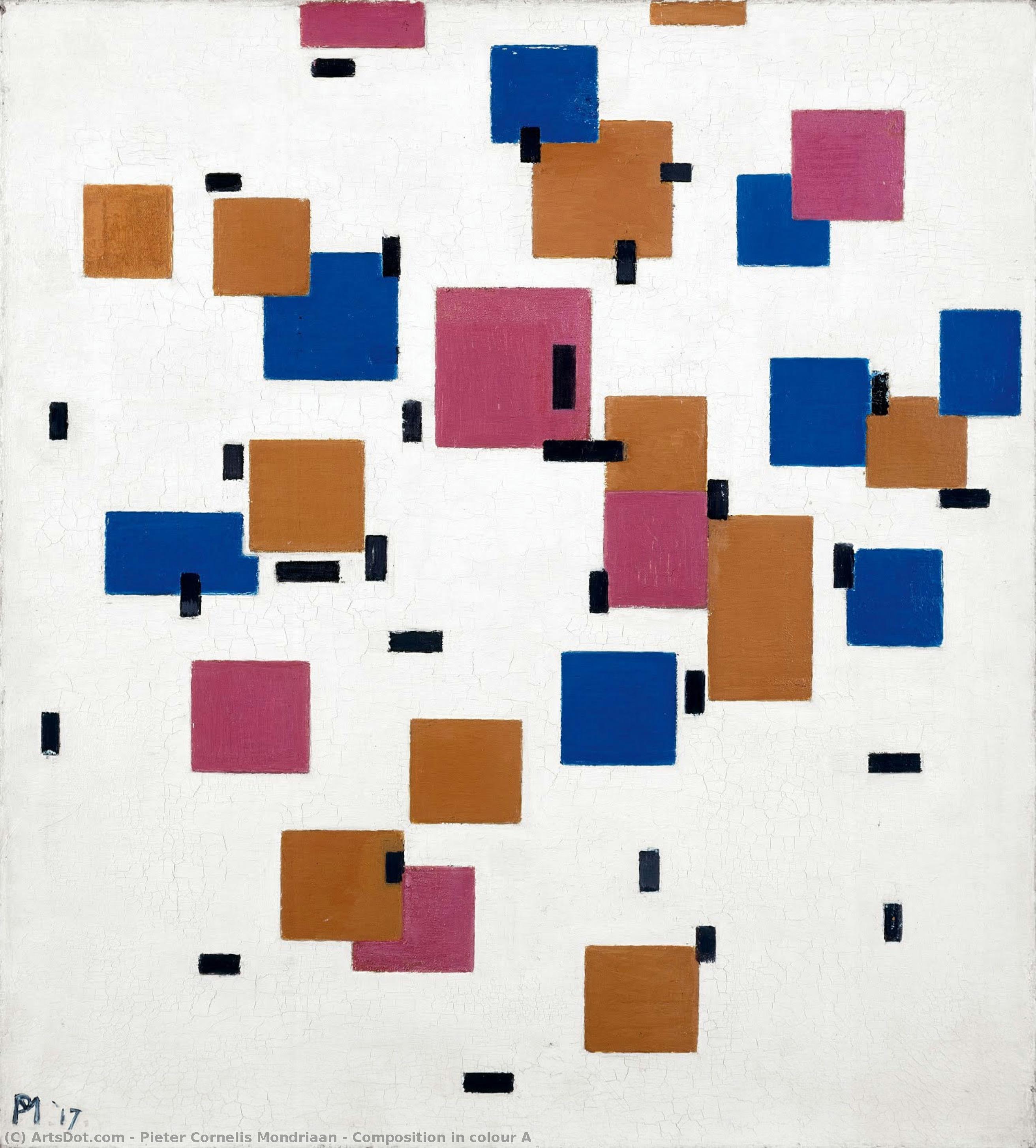 Composition In Colour A — 피에트 몬드리안