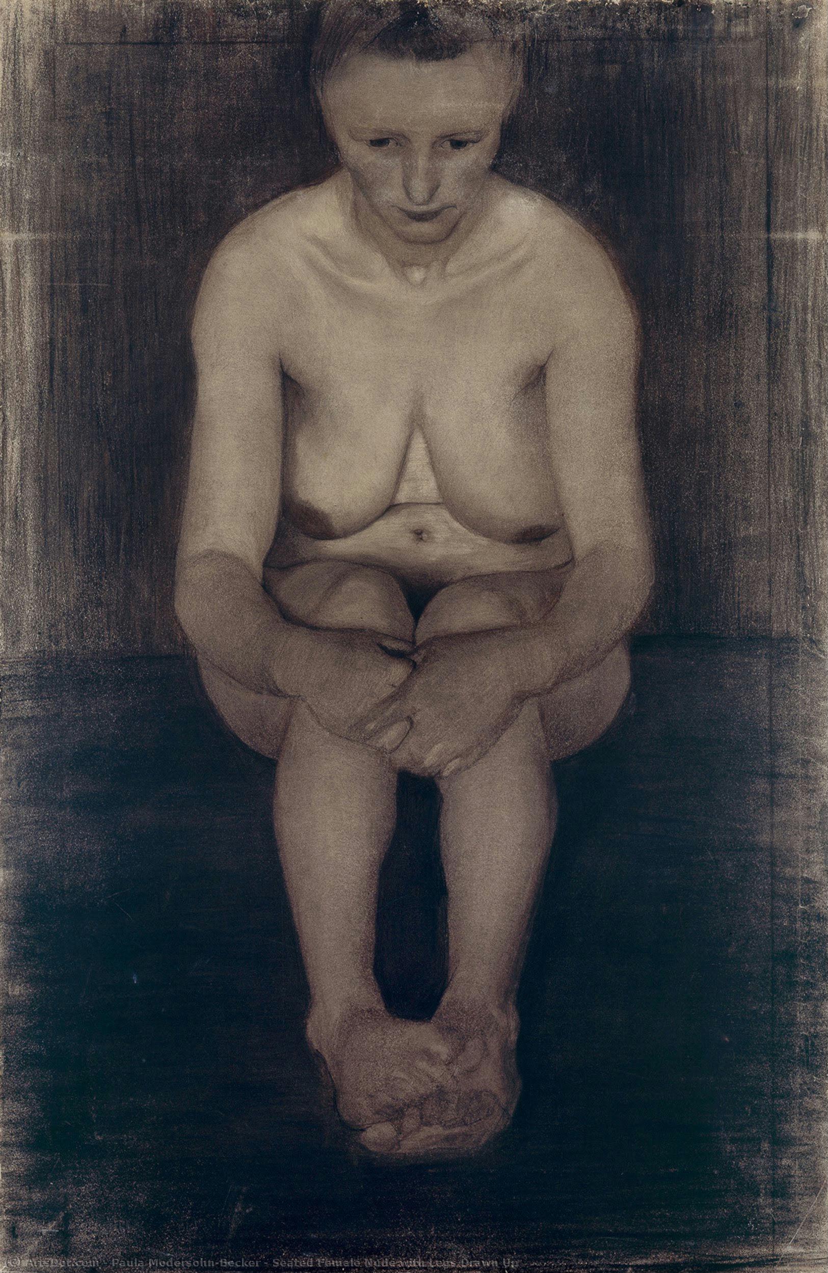 Seated Female Nude With Legs Drawn Up — Paula Modersohn-becker