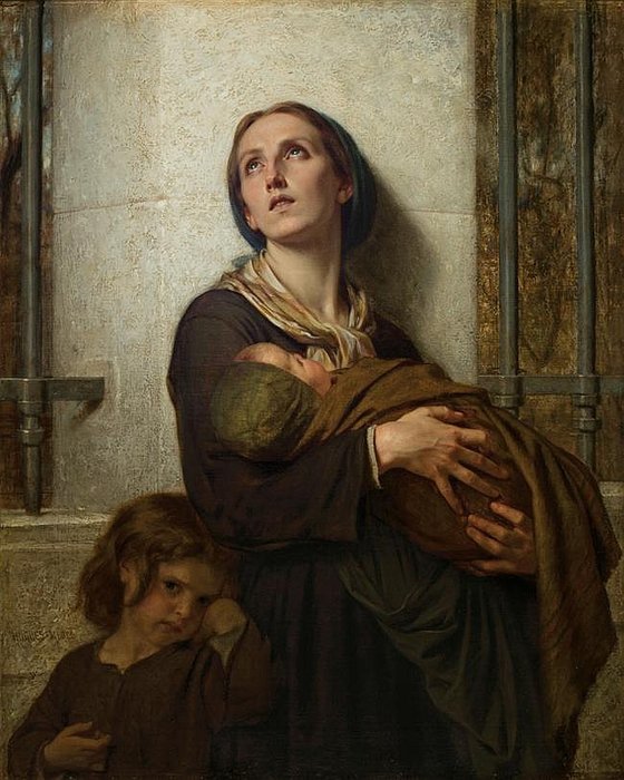 The Poor Mother — Hugues Merle