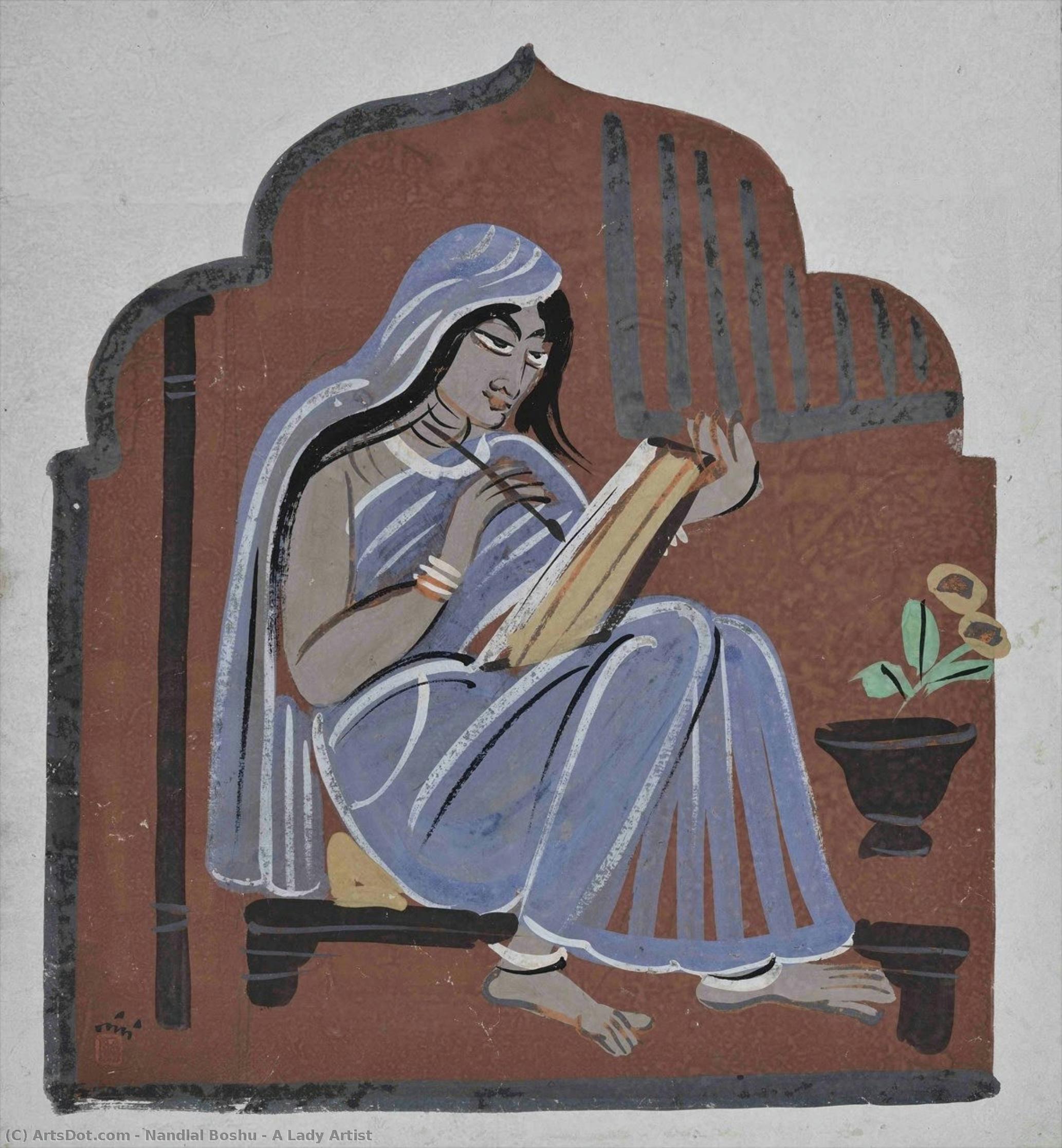 A Lady Artist — Nandalal Bose