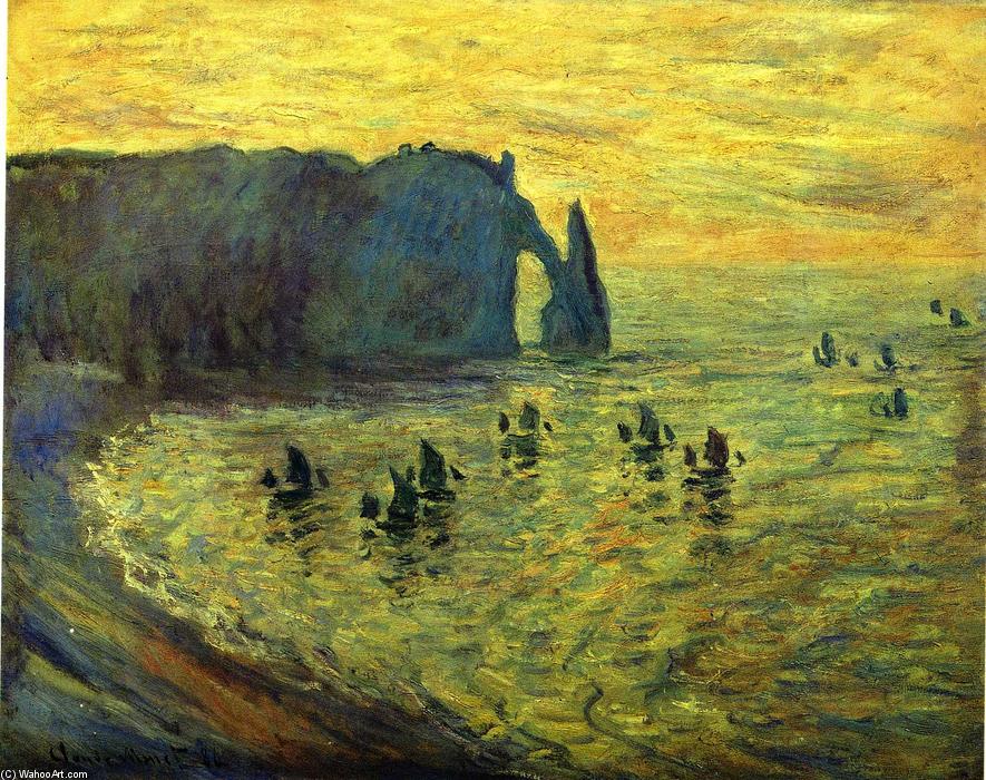 Les Falaises D'étretat — Claude Monet