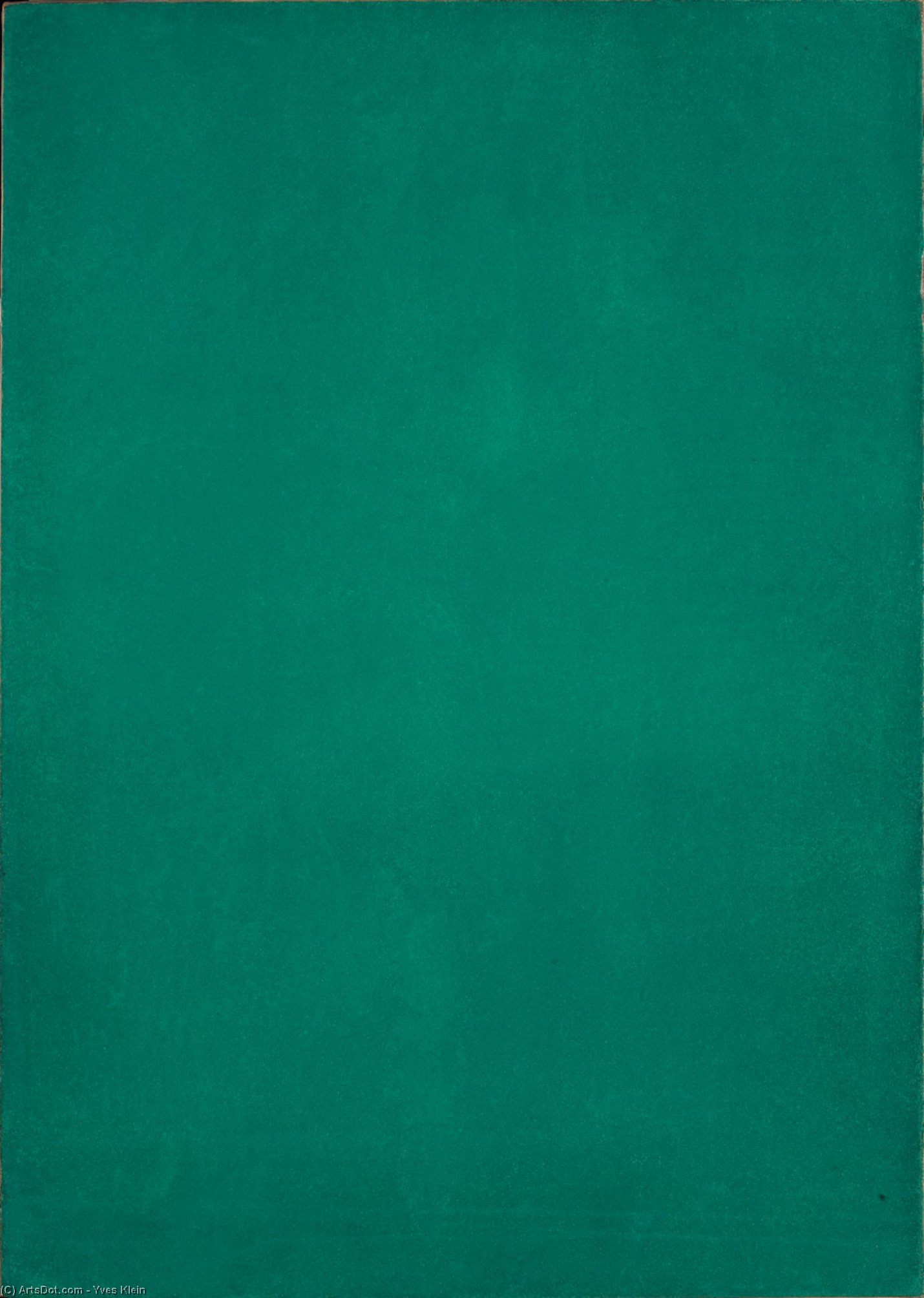 Monochrome Vert — Yves Klein