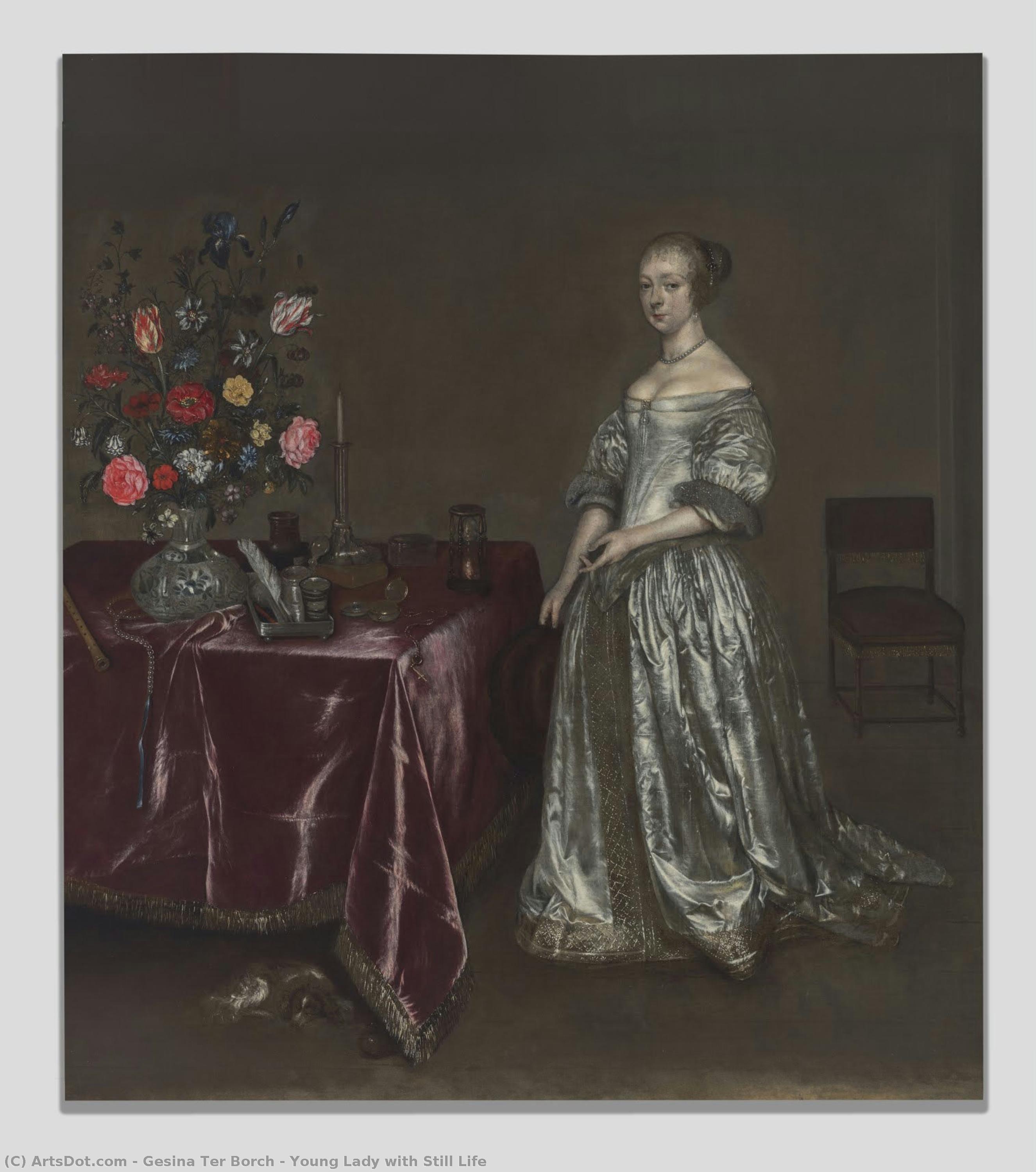 Young Lady With Still Life — Gesina Ter Borch