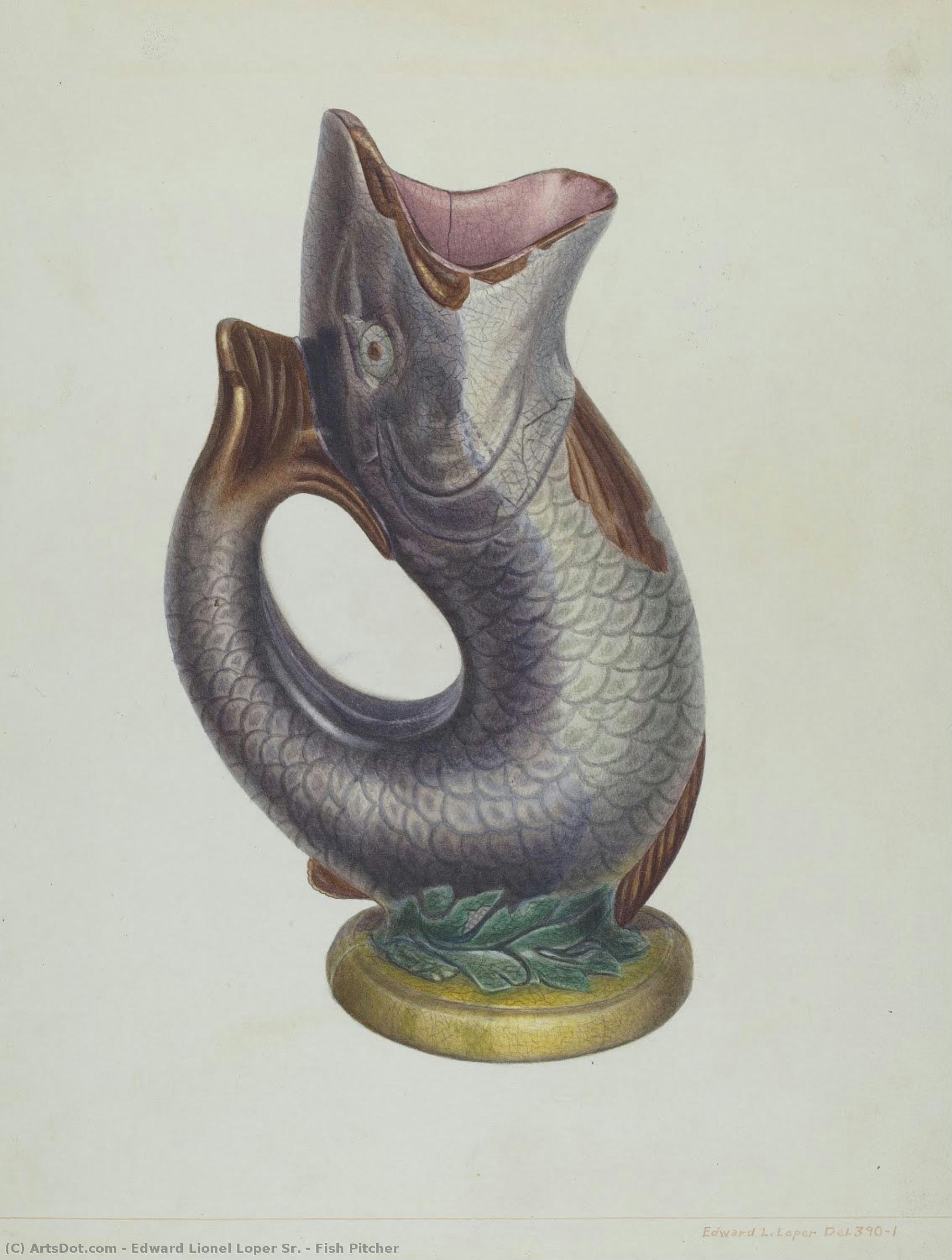 Fish Pitcher — Edward Lionel Loper Sr.