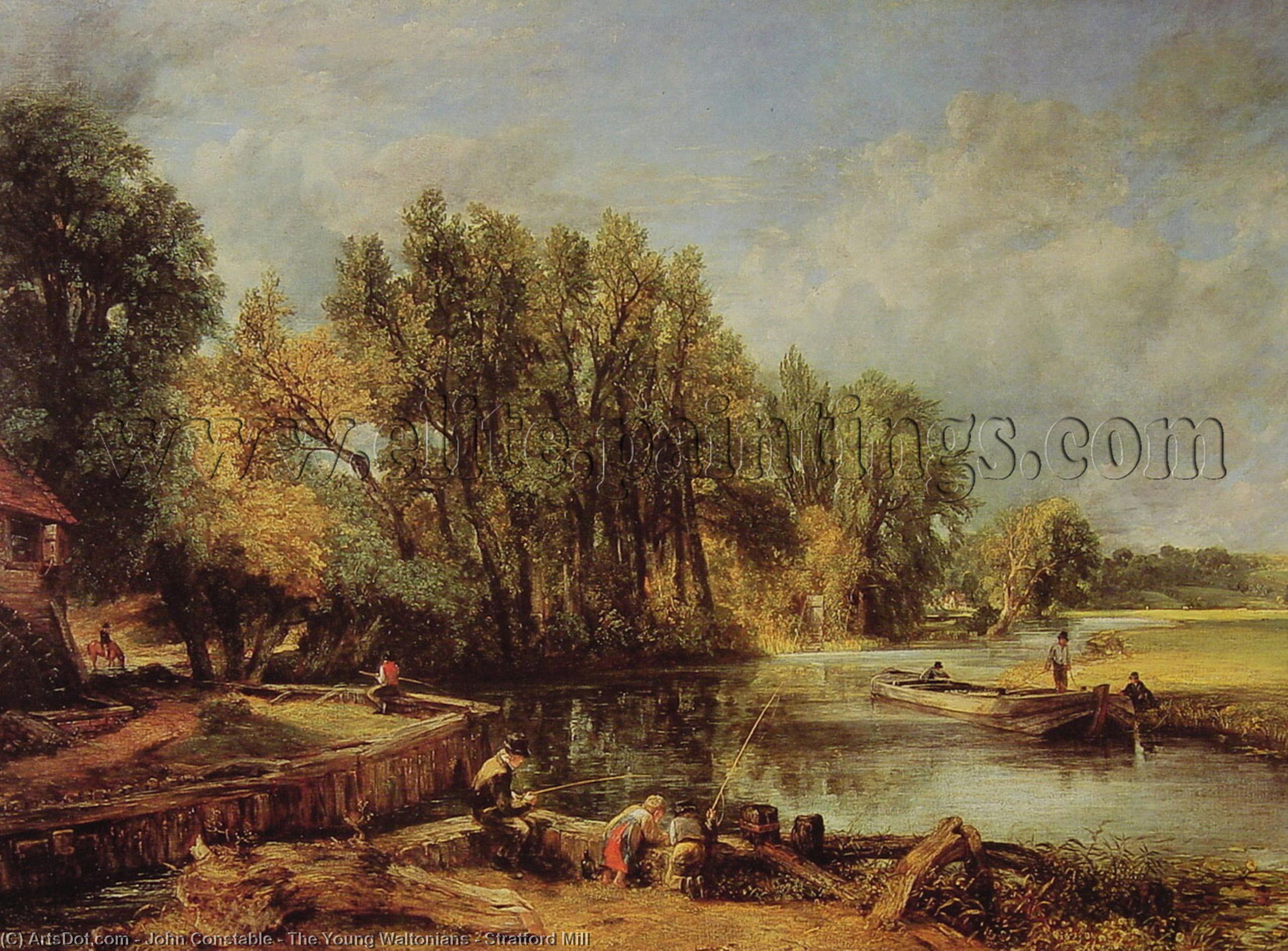 The Young Waltonians - Stratford Mill — John Constable
