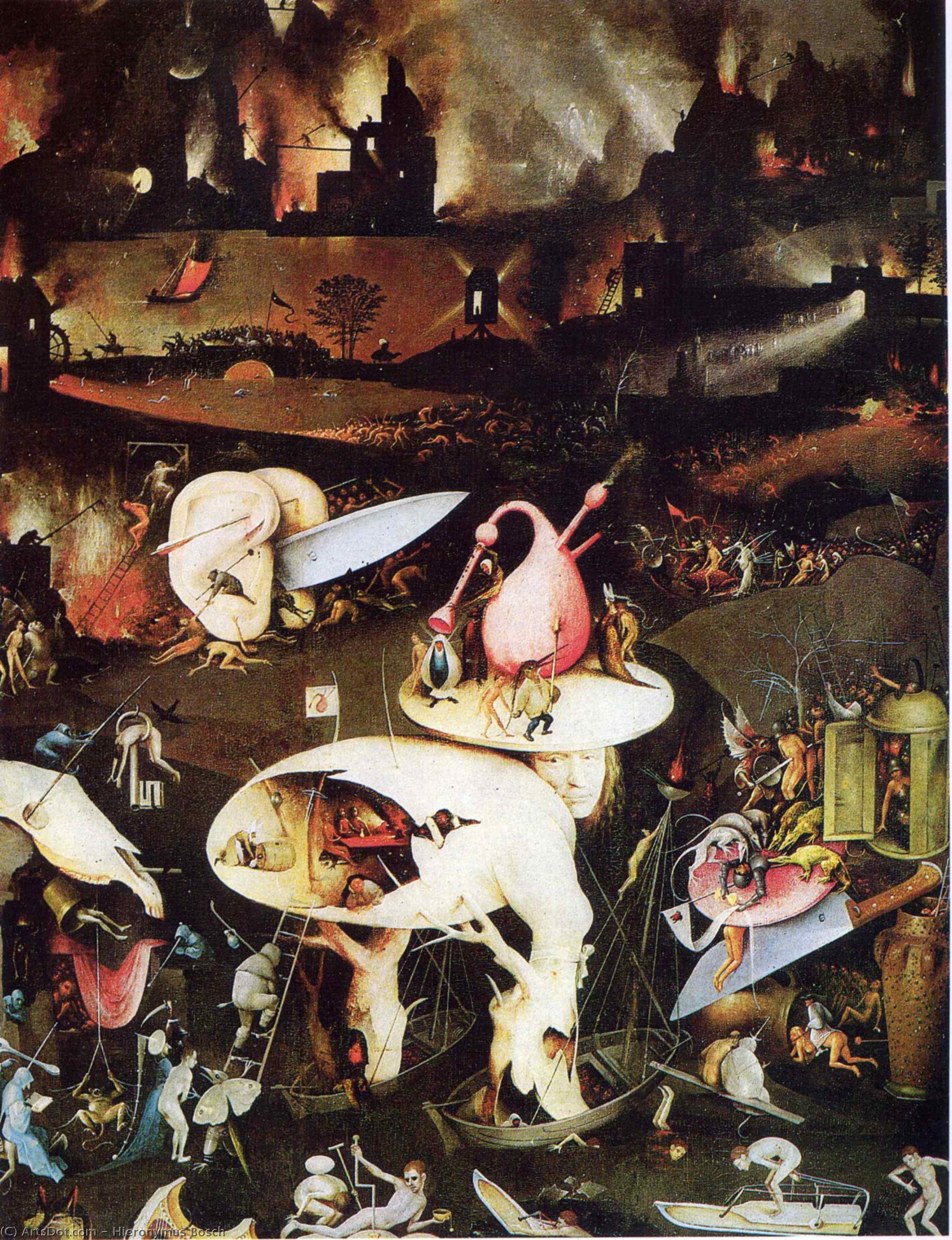 지상 정원의 세부 묘사 (the Garden Of Earthly Delights (detail)) — 헤라클레스 보스흐