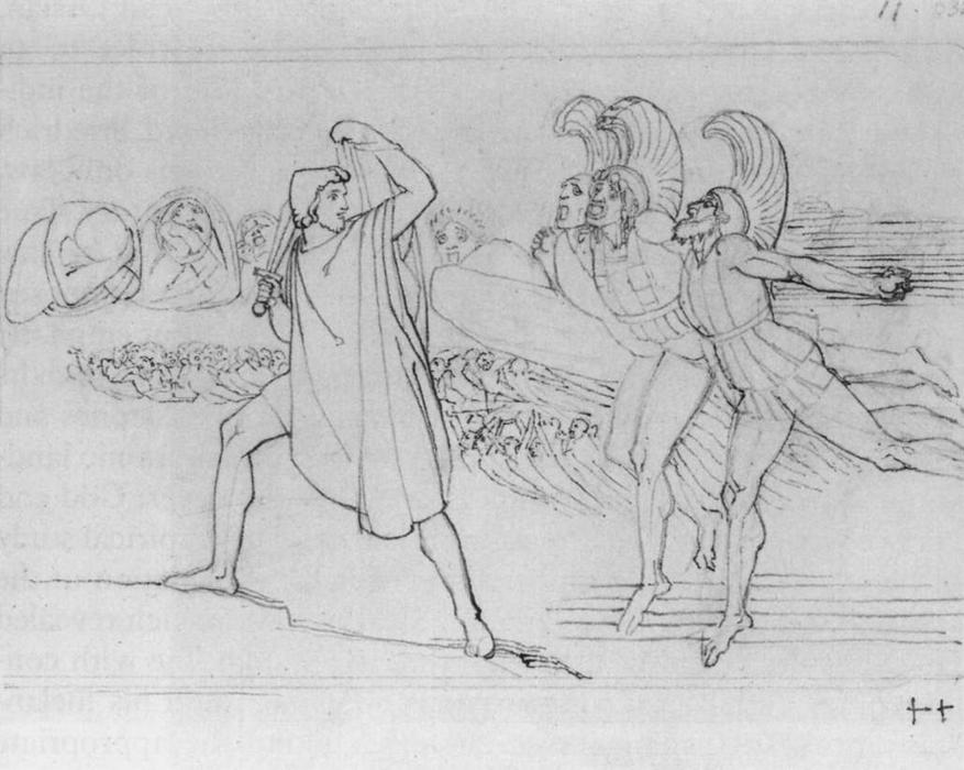Odysseus Svatiani Meoneti (odysseus In The Underworld) — John Flaxman
