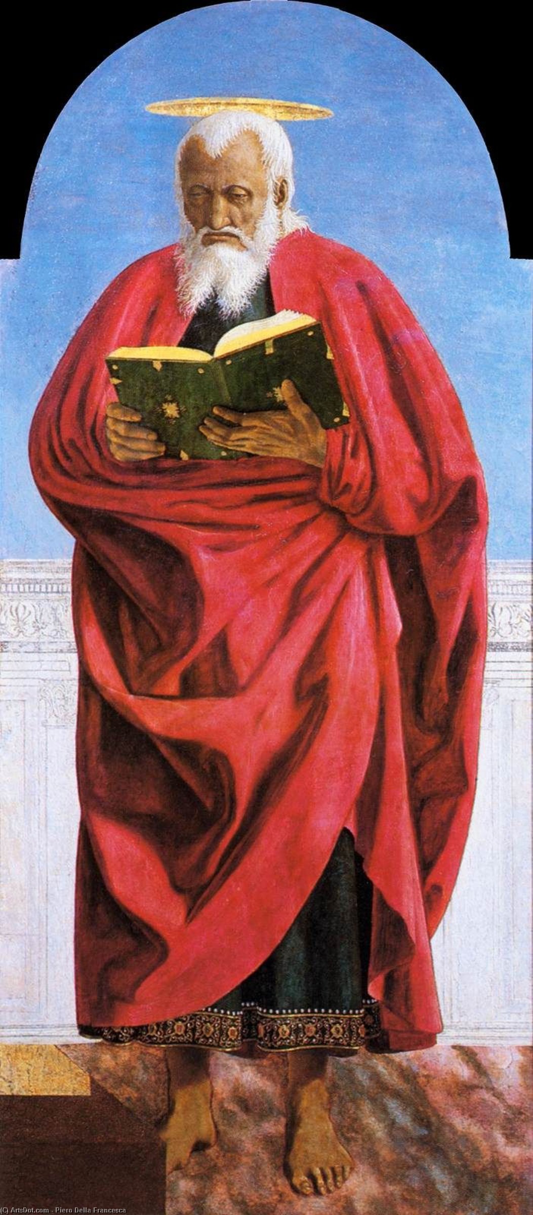 Poliptih Sv. Augustina: Sveti Ivan Evangelist — Piero Della Francesca
