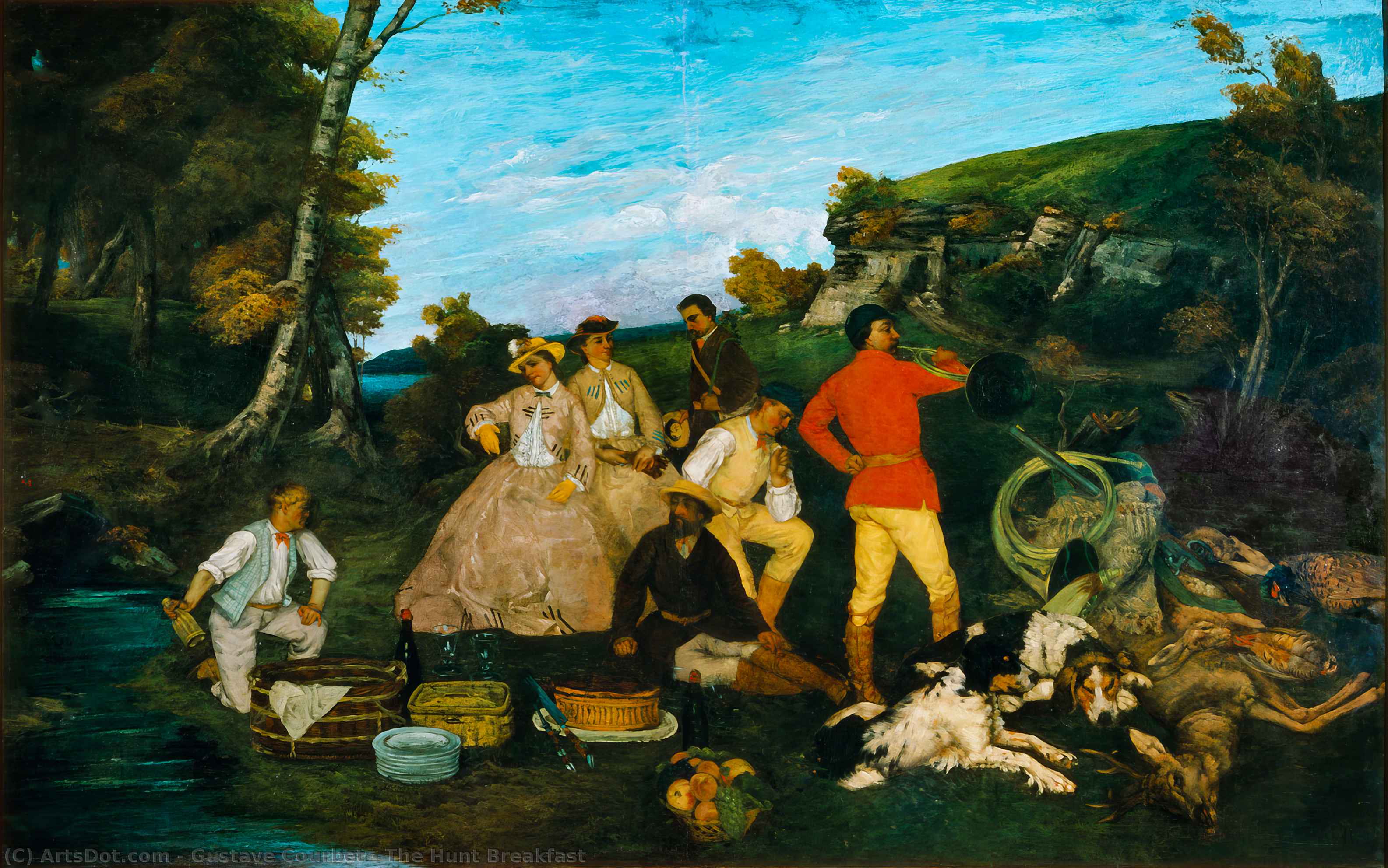 A Vadászat Reggeli Táblája — Courbet