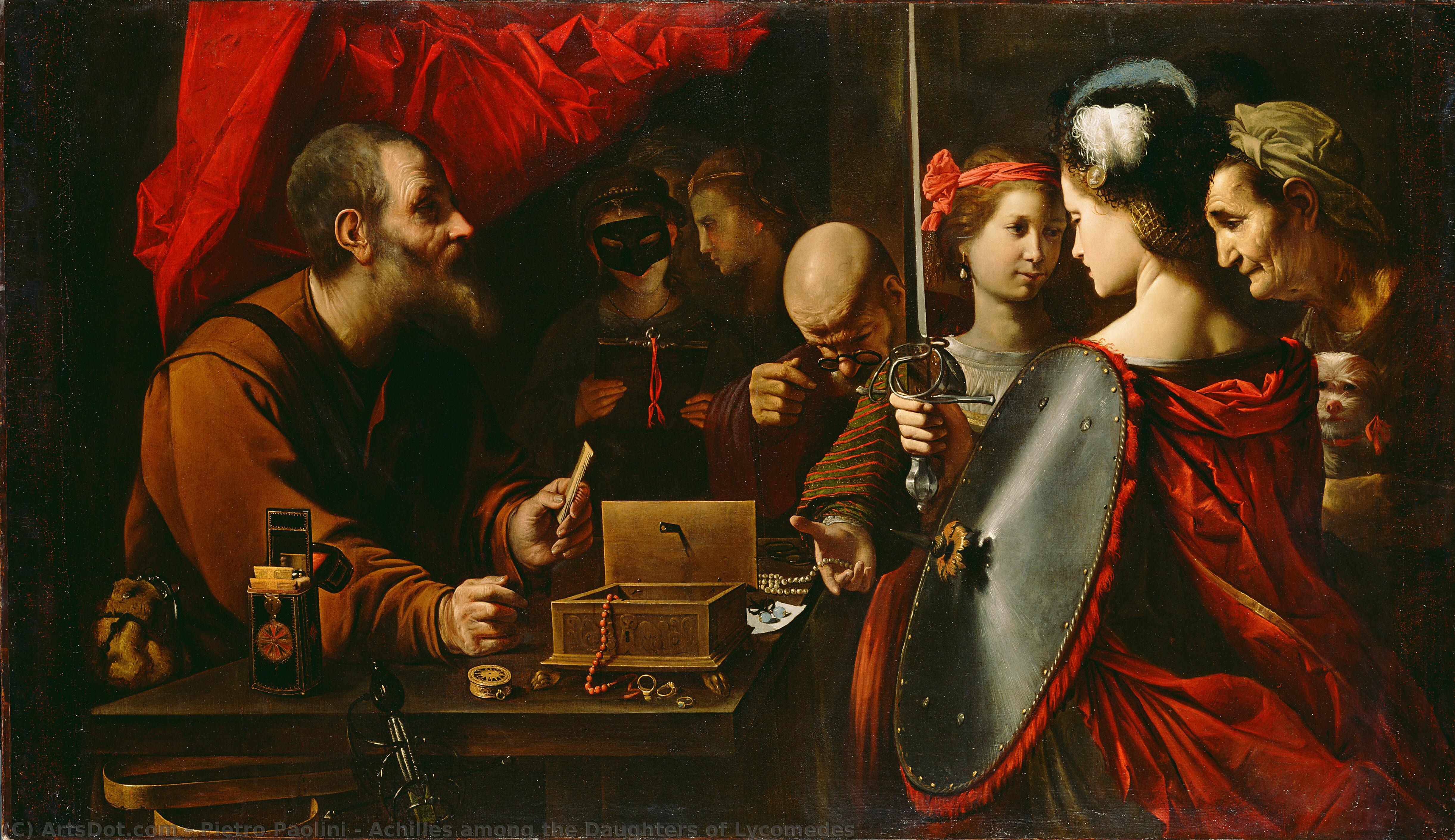 Achilles Among The Daughters Of Lycomedes — Pietro Paolini