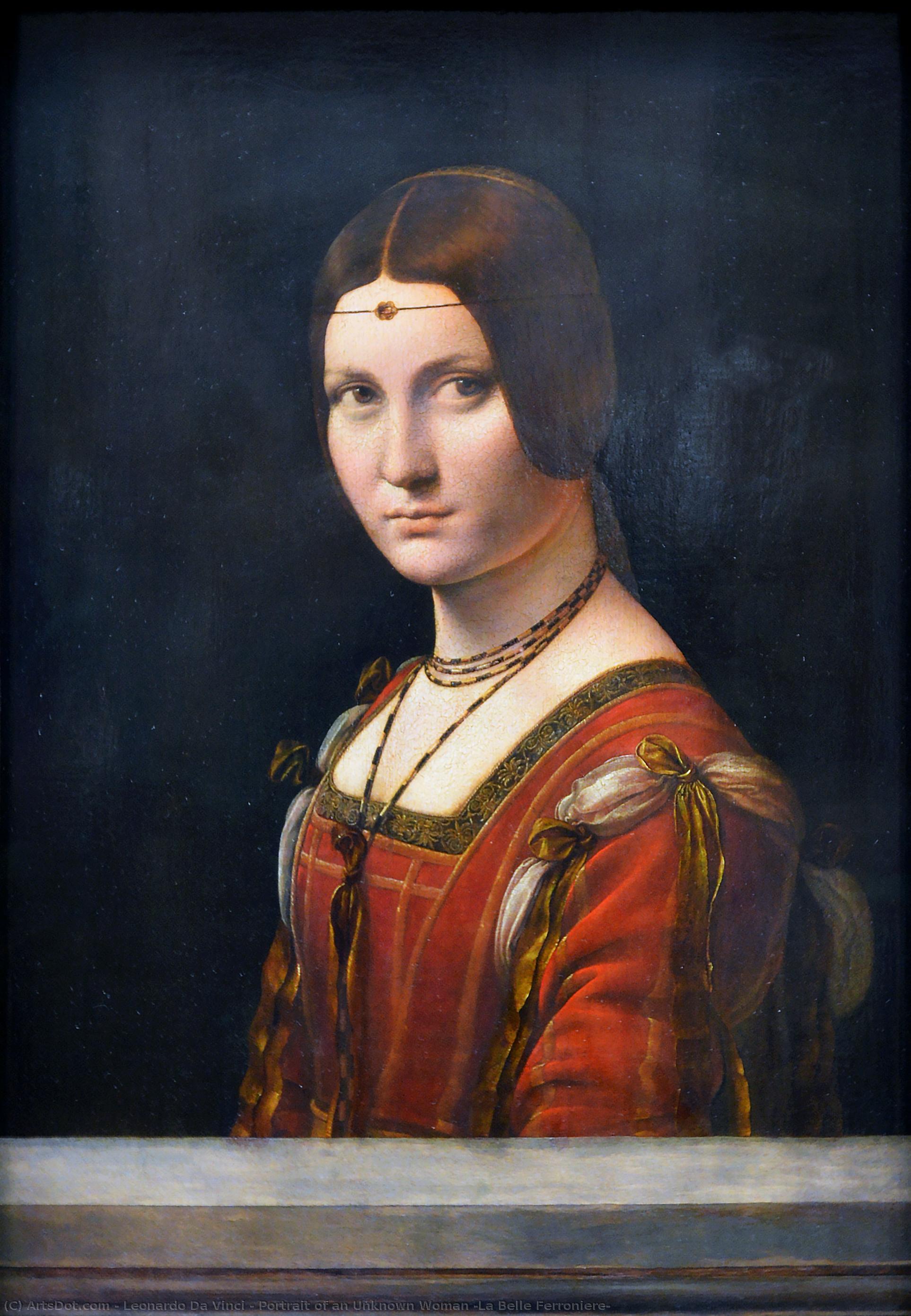 Portret Neznane Ženske (la Belle Ferronnière) — Leonardo Da Vinci