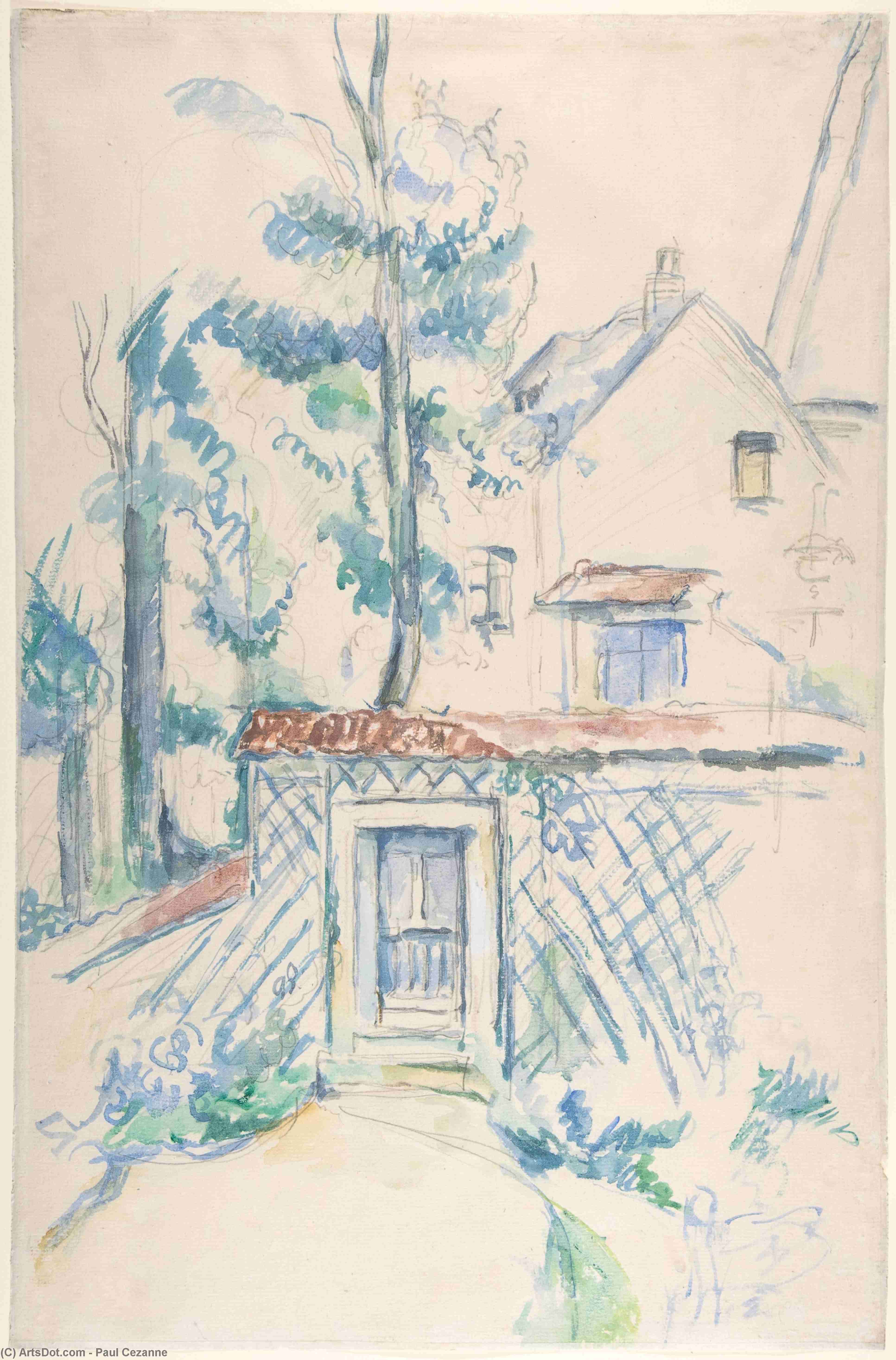 Jardin Eingang — Paul Cézanne