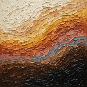 Ethereal Tectonic Flow: A Monumental Study In Sculptural Earth And Radiant Ochre — David Moreau