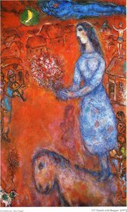 Fiancee With Bouquet — Marc Chagall