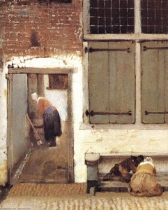 The Little Street (detail) — Johannes Vermeer