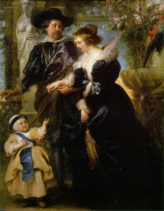 His Wife Helena Fourment And Their Son Peter Paul — Peter Paul Rubens