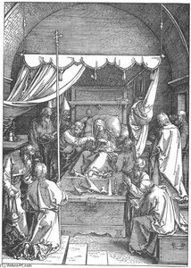 Life Of The Virgin. 17. The Death Of Mary — Albrecht Dürer