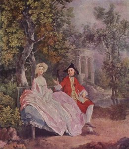 Conversation In A Park — Thomas Gainsborough