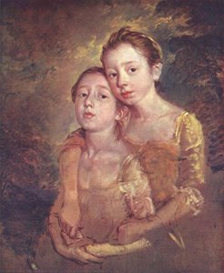 Portrait Of The Artist's Daughter With A Cat — Thomas Gainsborough