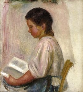 Young Girl Reading — Pierre-auguste Renoir